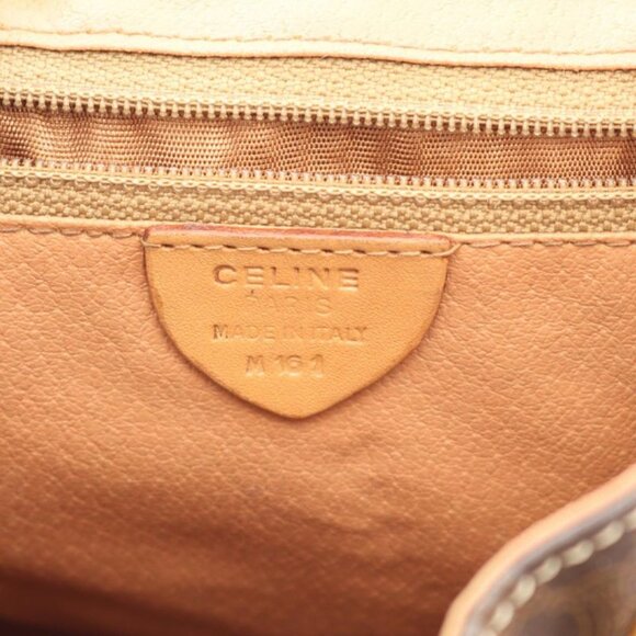 Celine Rucksack Sac Backpack Macadam Dark Brown Leather main image 9